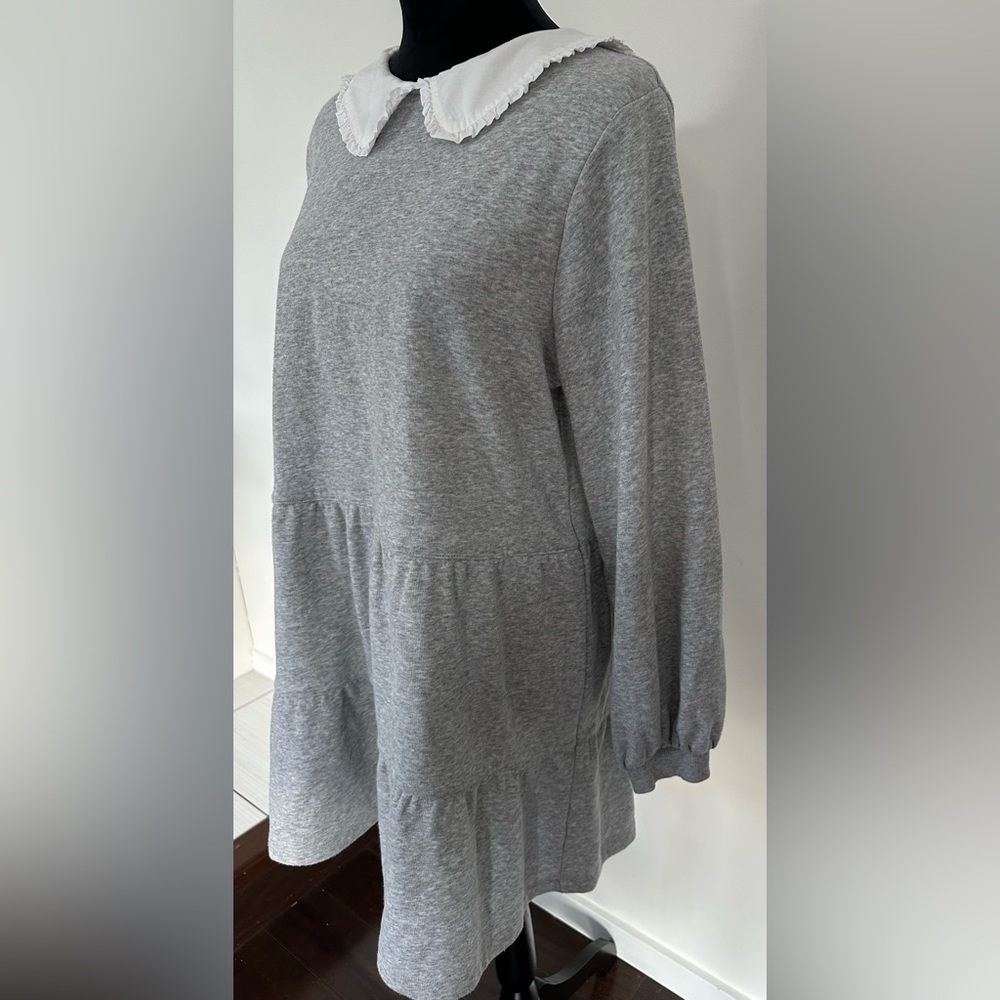 H&M Gray Long Sleeve Dress - Picture 4 of 8
